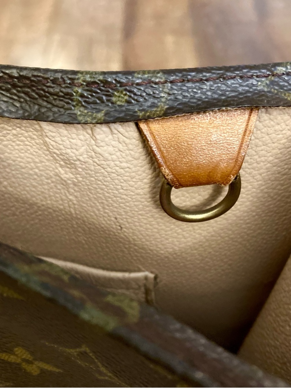 Louis Vuitton Vintage Brown Monogram Sac Plat Tote Bag - Picture 5 of 16